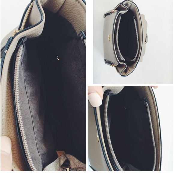 🆕Makenna Taupe Vegan Leather Mini Backpack - Picture 8 of 8